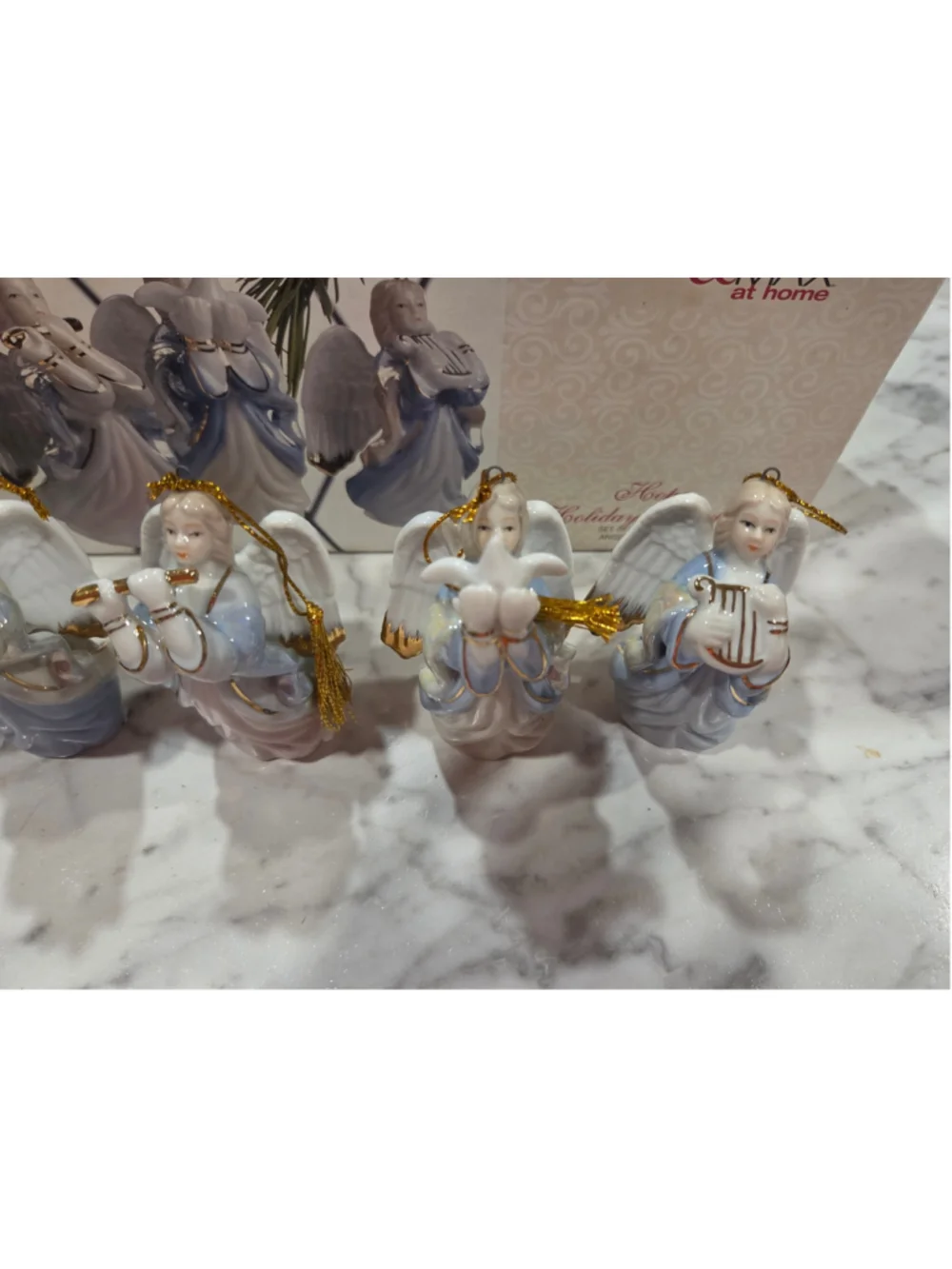 Madison & Max Porcelain Angel Ornaments